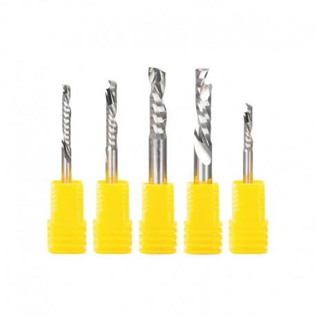 Flat Nose Single Flute Spiral Bit